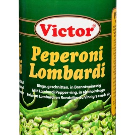 Lombardi peppers in cans – sliced