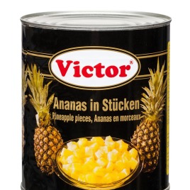 Pineapple in cans – tidbits in light syrup