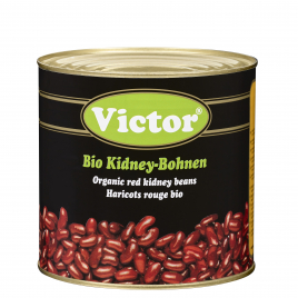 Organic kidney beans in cans